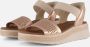 Skechers Slip-ins Bobs Sun Ray Step Aside Dames Sandalen Goud - Thumbnail 1