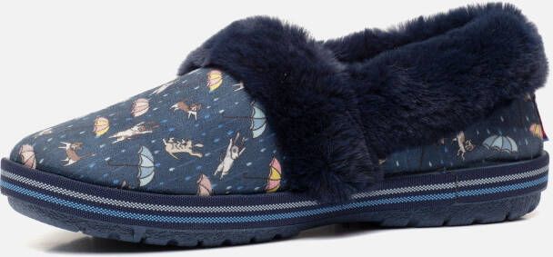 Skechers Pantoffels TOO COZY MOVIE NIGHT Huisschoen met grappige honden- en kattenprint