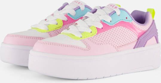 Skechers Court High Classic Crush Meisjes Sneakers Roze Multicolour
