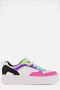 Skechers Court High sneakers wit roze zwart Meisjes Imitatieleer Meerkleurig 30 - Thumbnail 3