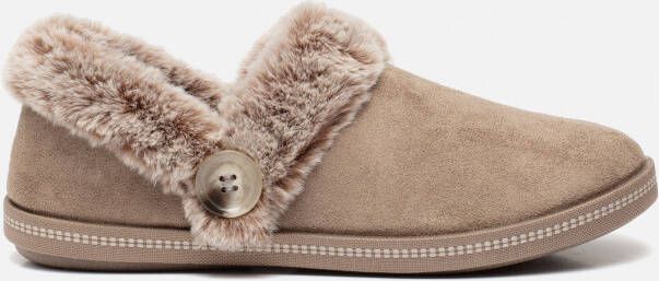 Skechers Cozy Campfire pantoffels taupe