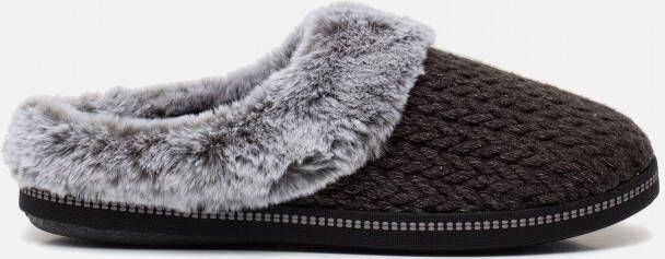 Skechers Cozy Campfire pantoffels zwart Textiel