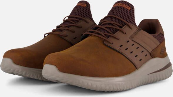 Skechers Delson 3.0 Ezra Sneakers bruin Leer