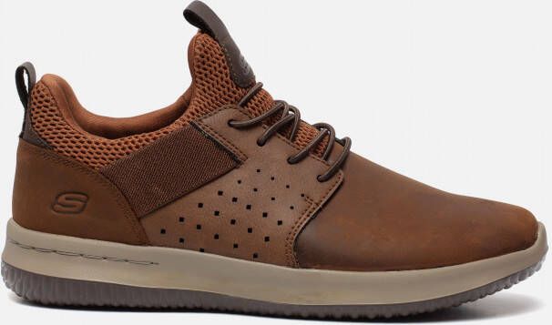 Skechers Delson Axton sneakers cognac Leer