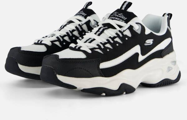 Skechers D'Lites 4.0-Fancy Spirit Dames Sneakers Zwart Wit - Foto 2