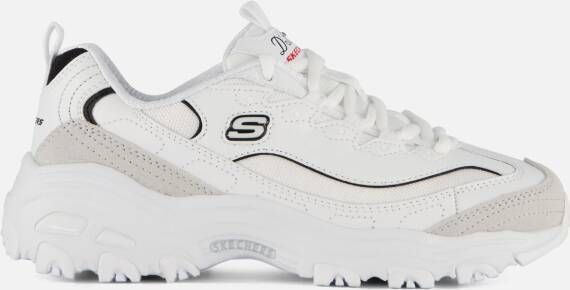 Skechers D'Lites Sneakers wit Suede