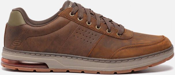 Skechers Evenston Fanton sneakers bruin Leer