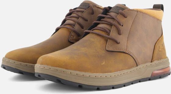 Skechers Evenston Veterschoenen bruin Leer