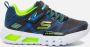 Skechers Flex-Glow Jongens Sneakers Black Blue Lime - Thumbnail 158