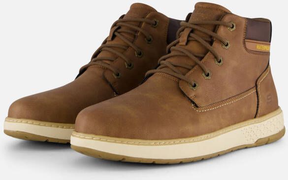 Skechers Garlan Veterschoenen bruin Synthetisch