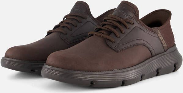 Skechers GARZA GERVIN herensneakers slip-ins 205046 CHOC donkerbruin