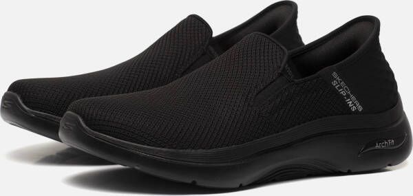 Skechers Go Walk 2.0 Slip-ins zwart Textiel