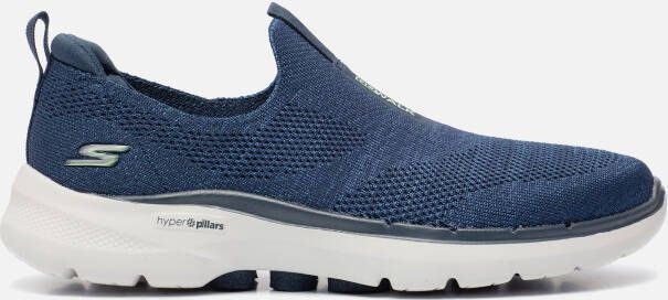 Skechers GO Walk 6 instappers blauw Textiel