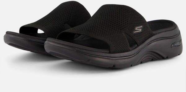 Skechers Go Walk Arch Fit 2.0 Zandal Dames Sandalen Zwart