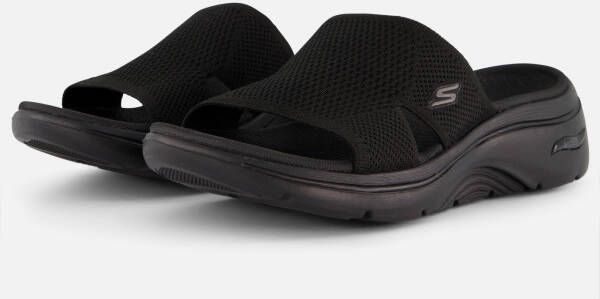 Skechers Go Walk Arch Fit 2.0 Slippers zwart