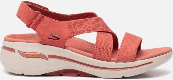 Skechers Go Walk Arch Fit Sandalen rood Textiel