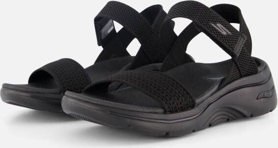 Skechers Go Walk Arch Fit Sandalen zwart Textiel