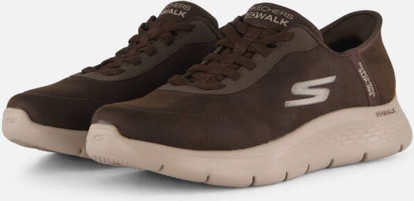 Skechers Go Walk Flex Slip-ins bruin Leer