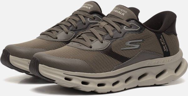 Skechers Go Walk Glide-Step 2.0 Zac Heren Instappers Bruin