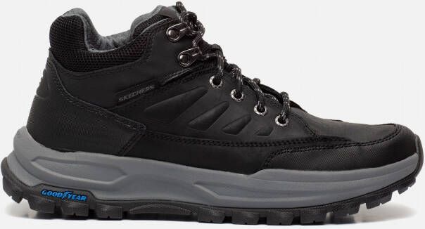 Skechers Goodyear Zeller veterschoenen zwart Leer