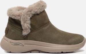 Skechers Go Walk Arch Fit Boot Cheri Dames Sneakers Olive