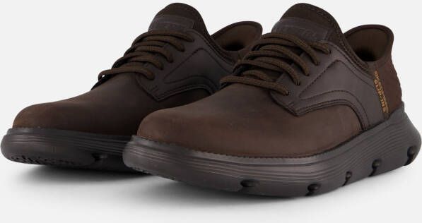 Skechers GARZA GERVIN herensneakers slip-ins 205046 CHOC donkerbruin