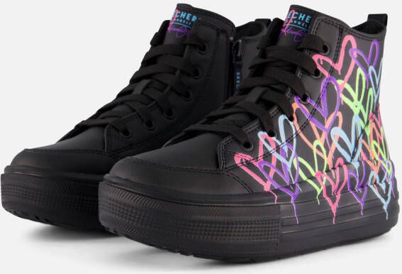 Skechers Hyperlift Love Daze Meisjes Sneakers Zwart Multicolour
