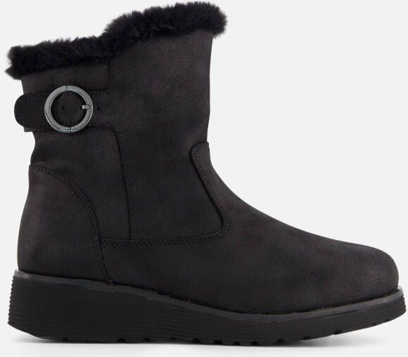 Skechers Keepsakes Wedge-Comfy Winter Dames Laarzen Zwart