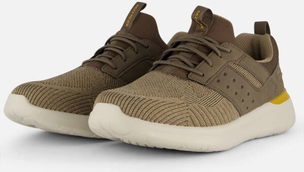 Skechers Lattimore Radium heren sneakers taupe Bruin Extra comfort Memory Foam