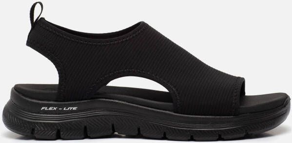 Skechers Line Flex Appeal 4.0 Sandalen zwart