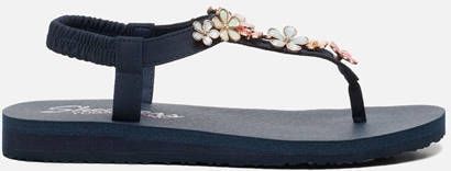 Skechers Meditation Glass Daisy sandalen blauw