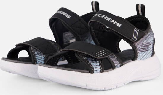Skechers Microspec Splash Sandalen zwart Textiel
