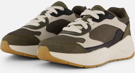 Skechers Nova Jogger Chroma Classic Jongens Sneakers Olijfgroen