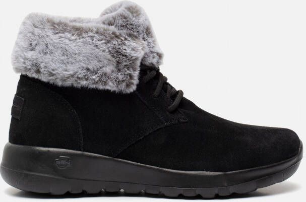 Dames Veterschoenen en -laarzen Dames Schoenen voor voor Platte schoenen  voor Veterschoenen en laarzen Skechers On-the-go Joy Boots Enkellaars in  het Zwart allware.com.br