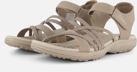 Skechers Reggae Slim Sandalen beige Textiel