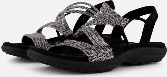 Skechers Reggae Slim Sandalen zwart Textiel