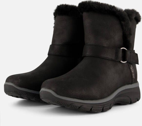 Vunavueya Winterschoenen voor dames, sneeuwlaarzen, warm, gevoerd, plat, met ritssluiting, casual, maat 35-42, Bruin, 37.5 EU