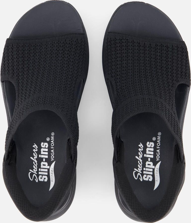 Skechers Arch Fit 2.0 Sandalen zwart Textiel - Foto 4