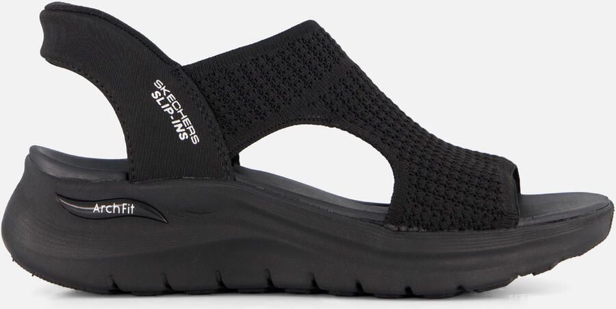Skechers Arch Fit 2.0 Sandalen zwart Textiel - Foto 6