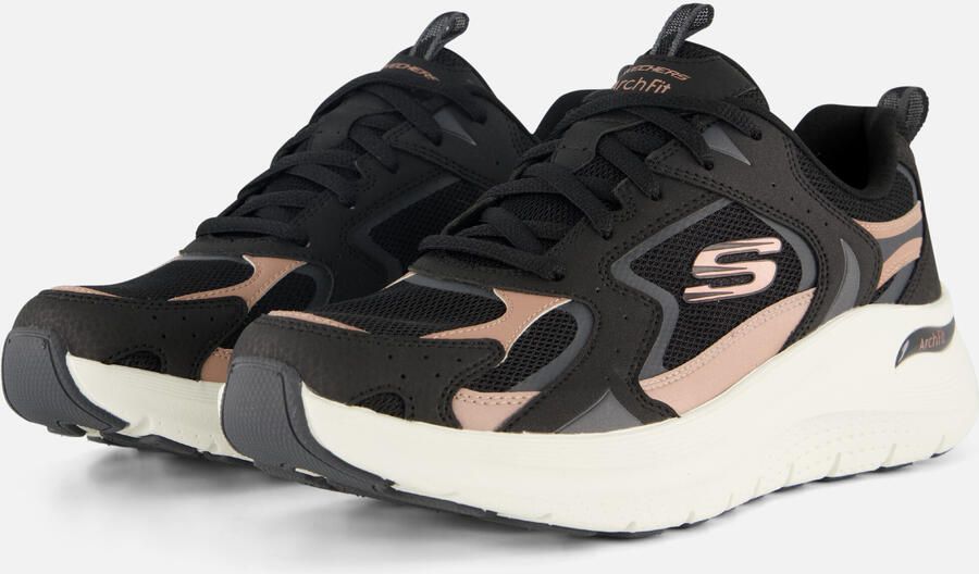 Skechers Arch Fit 2.0-Vintage Luxe Dames Sneakers Zwart