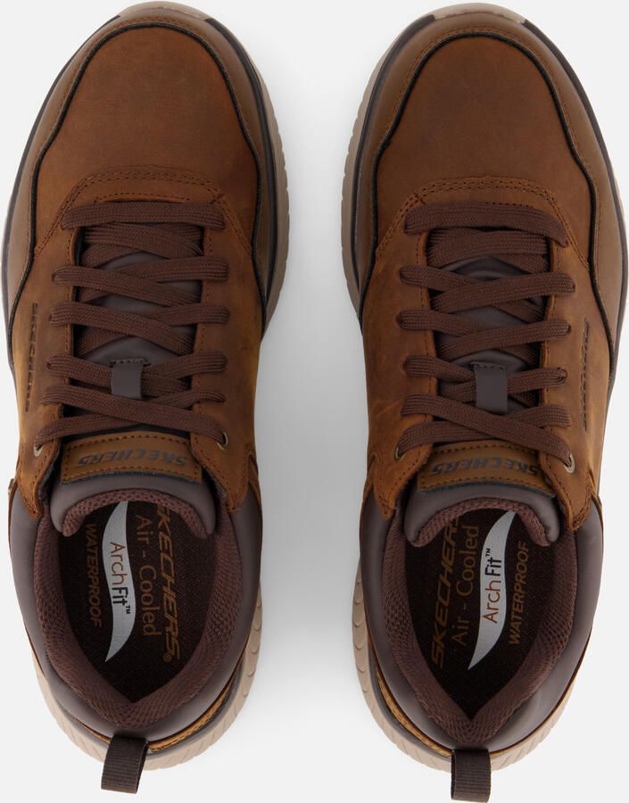 Skechers Arch Fit Crosser Waterproof Sneakers Heren Bruin - Foto 2