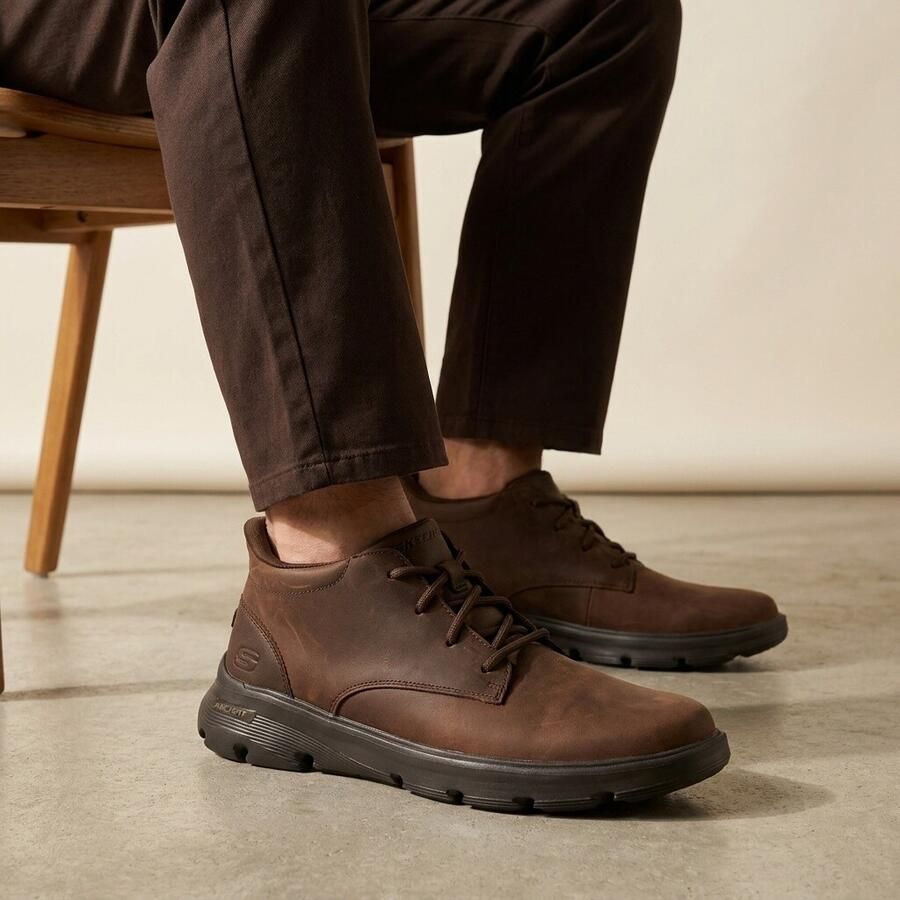 Skechers Veterschoenen ARCH FIT GARZA Vrijetijdsschoen trekkingschoen met slip-ins