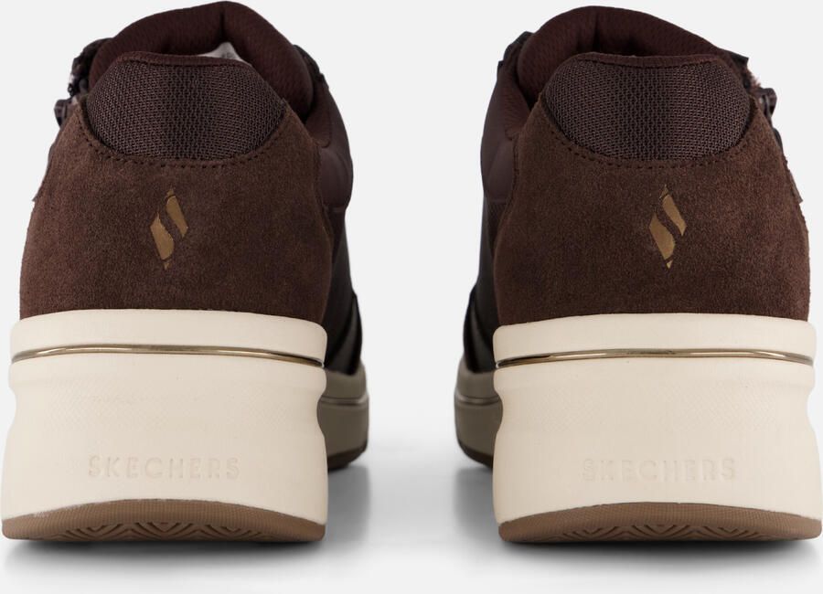 Skechers BILLION FLEX LUXE UP Dames Veterschoenen Chocolate - Foto 3
