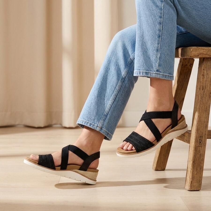 Skechers Sandalen ARCH FIT BEACH KISS-BOHO BEYOND met elastische riempjes - Foto 4
