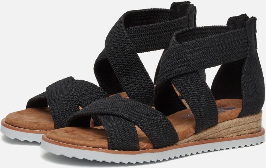 Skechers Sandalen DESERT KISS- zomerschoen sandaal keilhak met hielrits