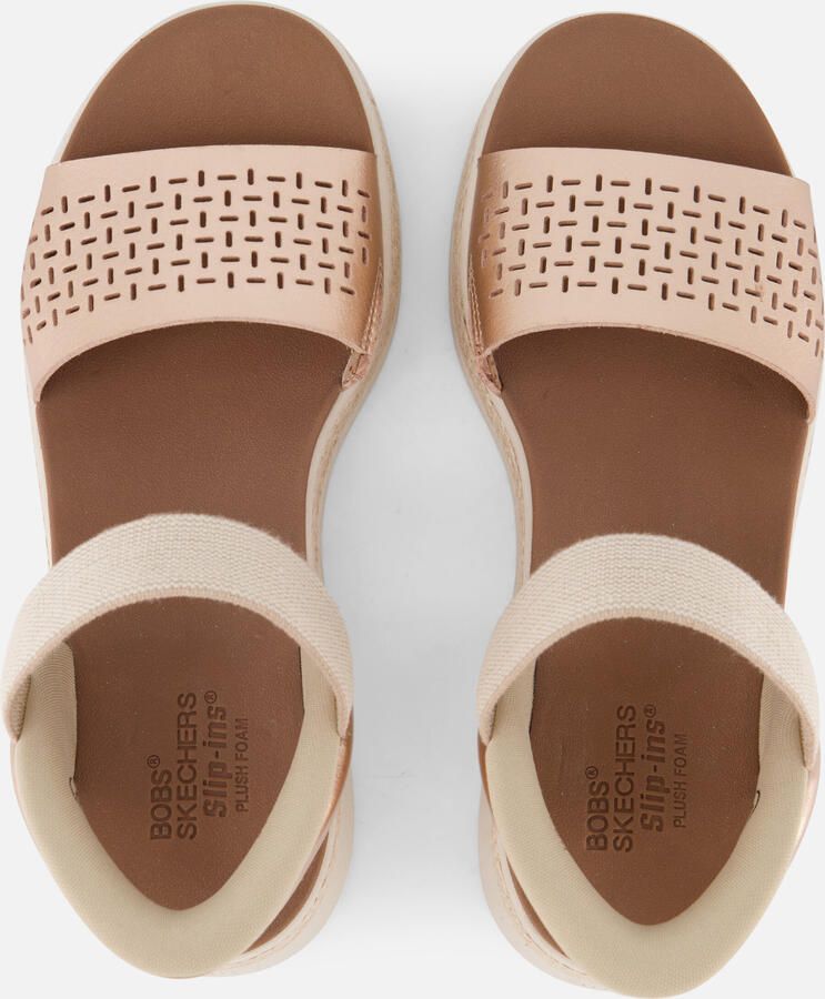 Skechers Slip-ins Bobs Sun Ray Step Aside Dames Sandalen Goud - Foto 3