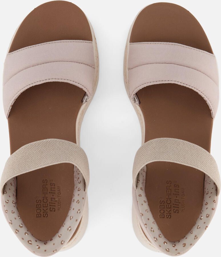 Skechers Sandalen BOBS SUN RAY wig sandaal sandalette plateausandaal met plush foam - Foto 3
