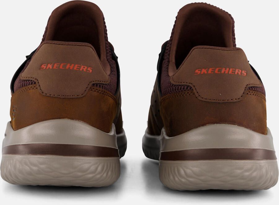 Skechers Slip-on sneakers DELSON 3.0 sneakers vrijetijdsschoen slippers met goga mat -voetboogsteun - Foto 4