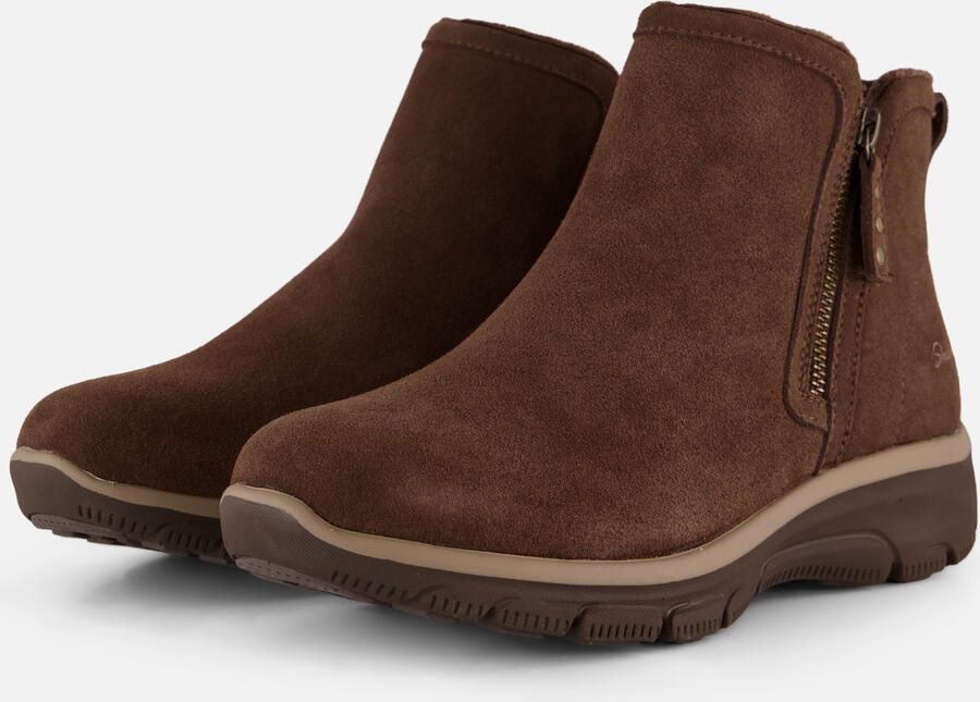 Skechers Easy Going Enkellaarsjes bruin Suède