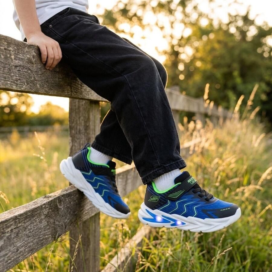 Skechers S-Lights: Flex-Glow Ultra Prism-Pacer sneakers met lichtjes blauw groen - Foto 5
